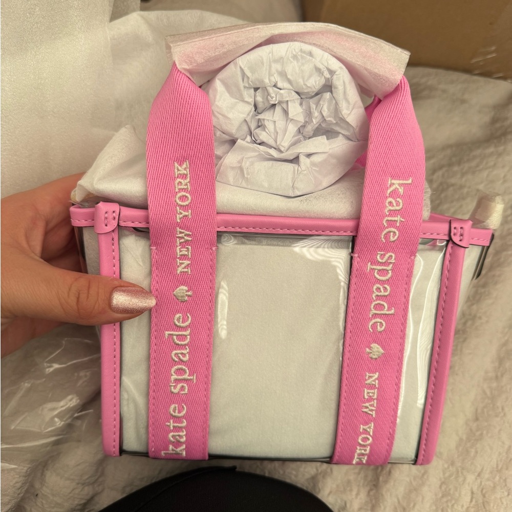 Kate Spade Pink clear mini Bag